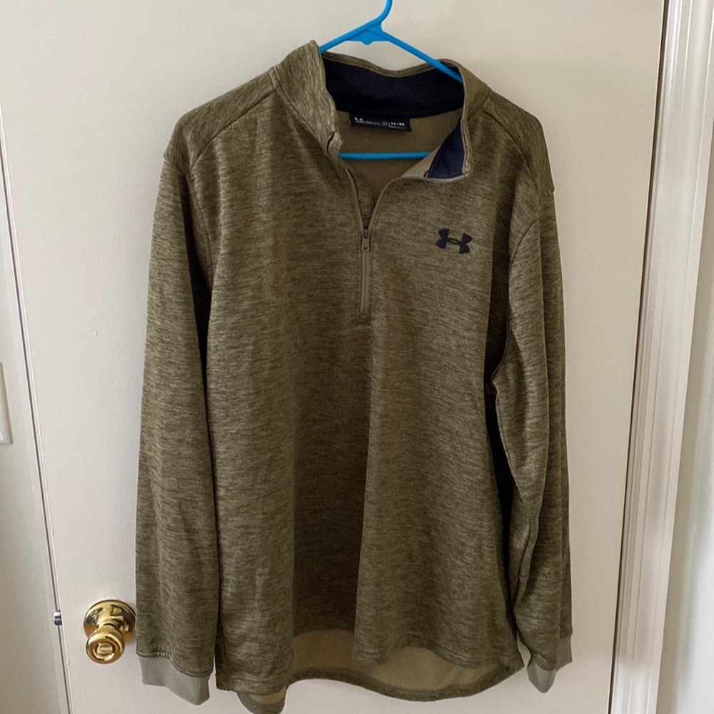 Red Under Armor never worn hoodless sweatshirt